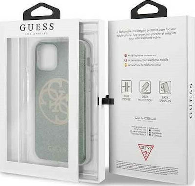 Guess 4G Circle Glitter Plastic Back Cover Khaki (iPhone 11 Pro)
