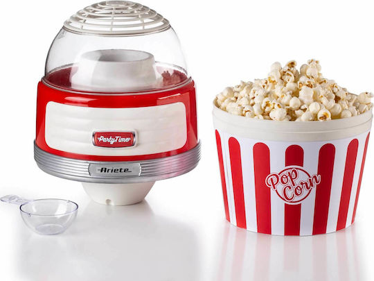 Ariete Pop Corn XL Party TIme Popcorn Maker Hot Air 1100W Red