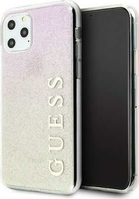 Guess Glitter Gradient Задна корица Пластмаса Розово злато (iPhone 11 Pro) GUHCN58PCUGLG