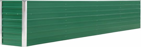 vidaXL Blumenkasten Metallisch Grün 320x40x45cm.