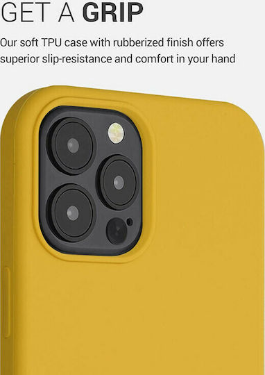 KWmobile Soft Flexible Back Cover Silicone Yellow (iPhone 12 Pro Max)