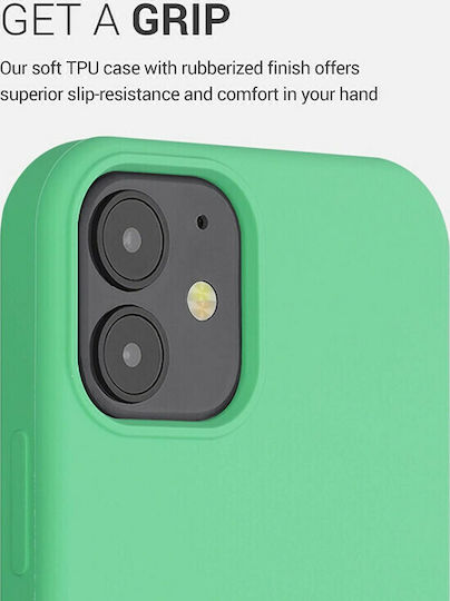 KWmobile Flexible Back Cover Silicone Green (iPhone 12 mini)