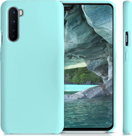KWmobile Soft Flexible Umschlag Rückseite Silikon Türkis (OnePlus Nord)