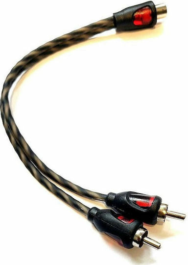Bizzar Конвертор RCA мъжки към RCA женски Сив 2бр D-BRY10