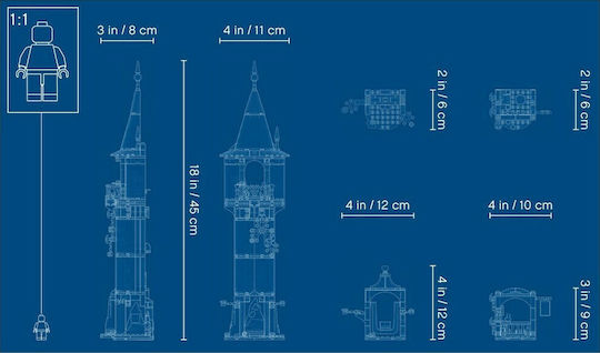 LEGO Disney Rapunzel`s Tower für 6+ Jahre
