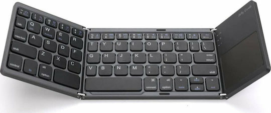 B066T Wireless Bluetooth Keyboard with Touchpad for Tablet English US Gray