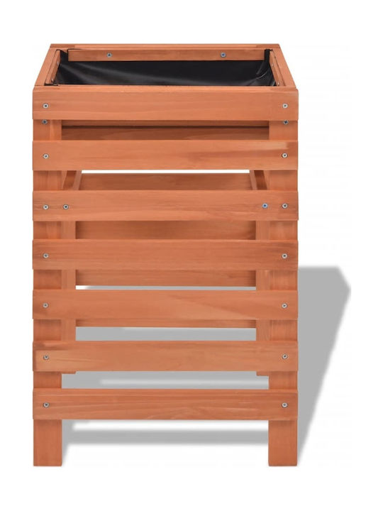 vidaXL Кутия за саксии Дърво Бежов 38x36x60см.