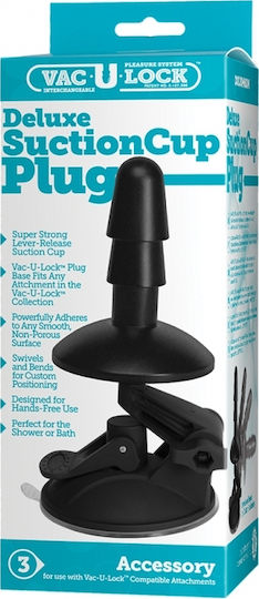 Doc Johnson Vac-U-Lock Dildo realist Cu ventuză Negru