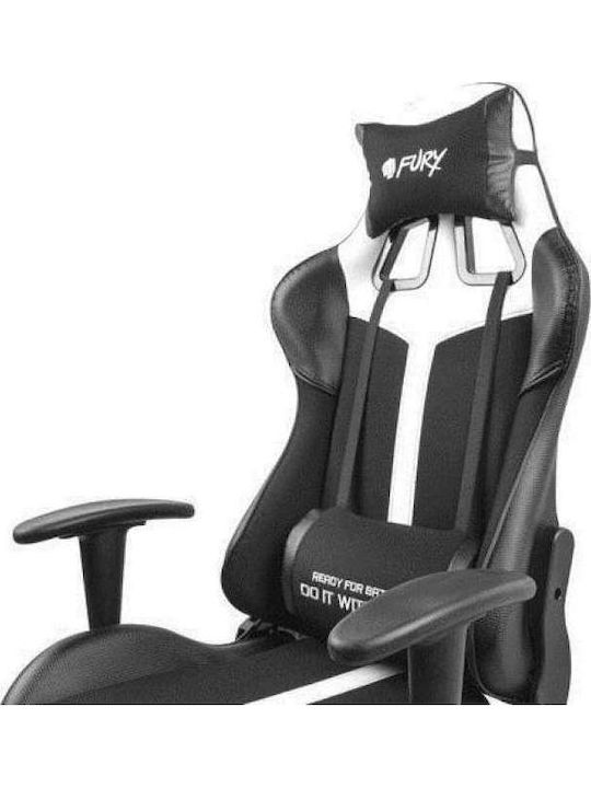 Natec Fury Avenger XL Καρέκλα Gaming Δερματίνης Μαύρο/Λευκό
