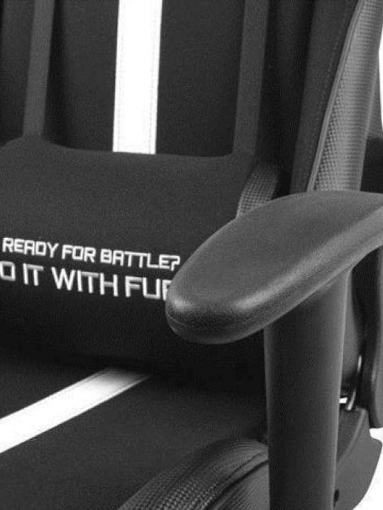 Natec Fury Avenger XL Καρέκλα Gaming Δερματίνης Μαύρο/Λευκό