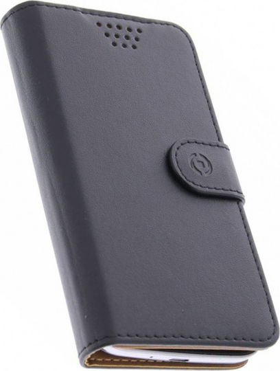 Celly Flip Universal Book L Buchhülle bis 4.5" Schwarz WALLYUNILBK