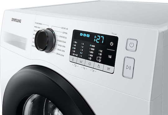 Samsung Πλυντήριο Ρούχων 9kg με Τεχνολογία Ατμού 1400 Στροφών Ecobubble WW90TA046AE/LE