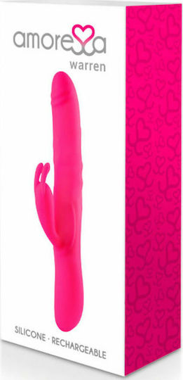 Amoressa Warren Vibrator Kaninchen 25.5cm Hot Pink