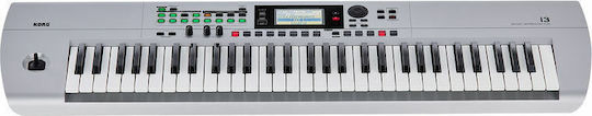 Korg Aranjor i3 cu 61 Dinamic Taste Argintiu