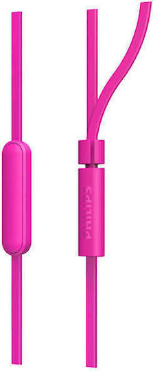 Philips TAE1105 In-ear Handsfree με Βύσμα 3.5mm Ροζ