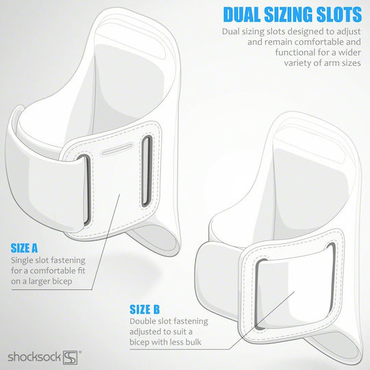 Shocksock Armband Ръчна лента до 4.7" Розов 007-113-005