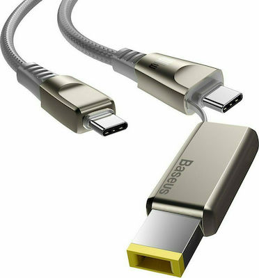 Baseus Flash Series DC Braided USB to Type-C Cable 5A Γκρι 2m (CA1T2-B0G)