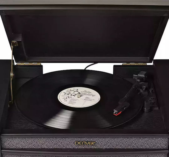 Denver MRD-51 Turntables with Preamp and Built-in Speakers Black