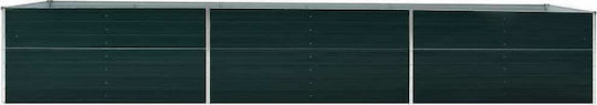 vidaXL Ζαρντινιέρα Μεταλλική Πράσινη 480x80x77εκ.