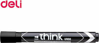 Deli Think Permanent Marker 1.5mm Black U10020