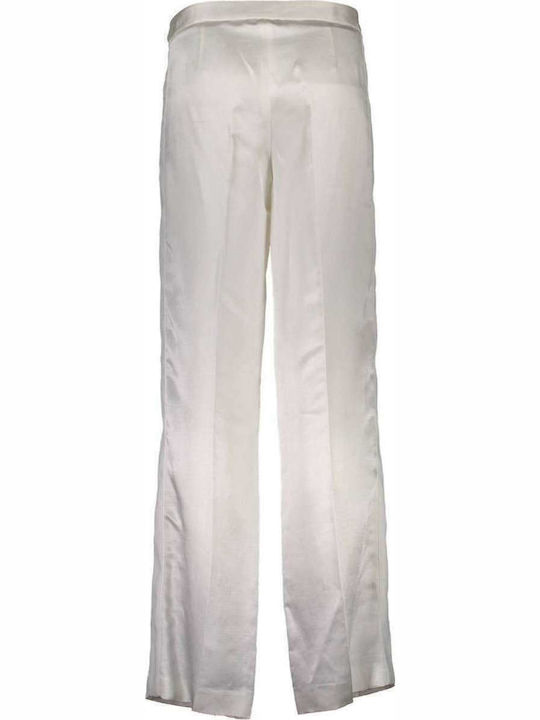 Just Cavalli Pantaloni de damă Satin Pantaloni Alb S04KA0180-101