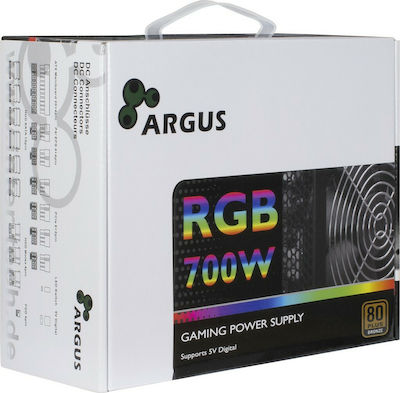 Inter-Tech Argus RGB-700W II 700W Computer Power Supply Full Wired 80 Plus Bronze