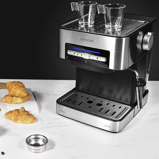 Cecotec Express Power Espresso 20 Matic Μηχανή Espresso 850W Πίεσης 20bar Ασημί