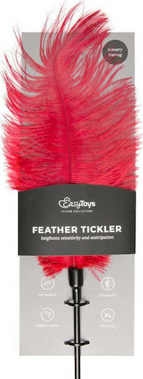 Easytoys Feather Tickler Φτερό για Γαργάλημα σε Κόκκινο Χρώμα