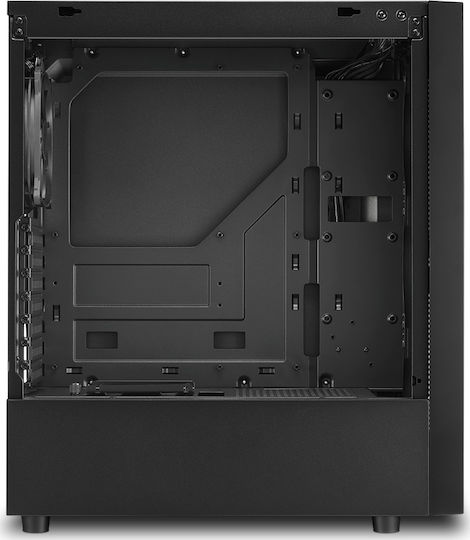Sharkoon RGB Slider Геймърско Midi Tower Компютърна Кутия с Страничен Прозорец Черна