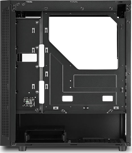 Sharkoon RGB Slider Геймърско Midi Tower Компютърна Кутия с Страничен Прозорец Черна