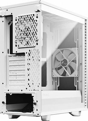 Fractal Design Define 7 Compact Light Tempered Glass Full Tower Computer Case with Window Panel White