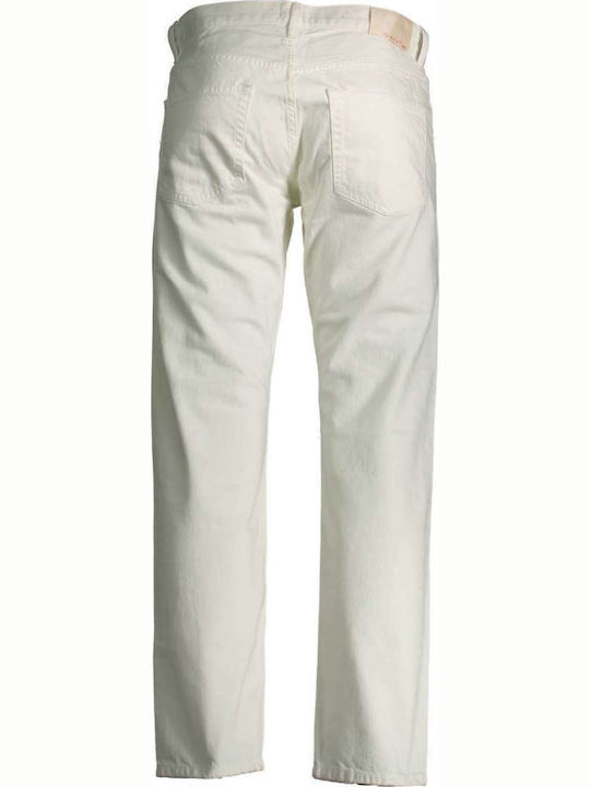 Gant Ανδρικό Παντελόνι Chino Λευκό