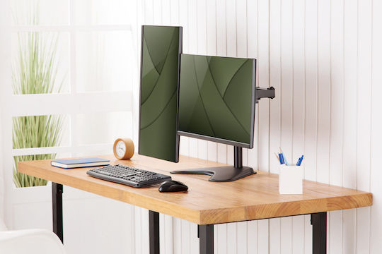 Digitus Stand Desk Mounted for 2 Monitors up to 32" with Arm (DA-90401)