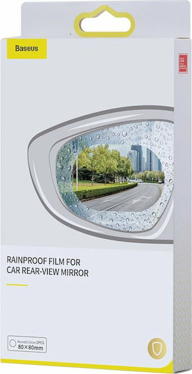 Baseus Rainproof Film Protective Membranes for Car Mirrors 8cm x 8cm 2pcs Transparent
