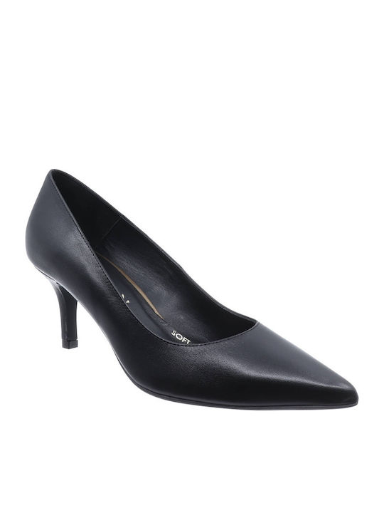 Marian Leather Pointed Toe Black Heels 2900