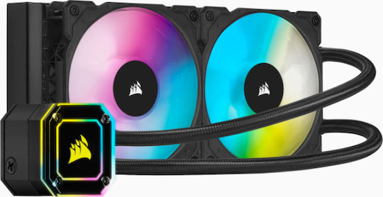 Corsair iCUE H115i Elite Capellix CPU Water Cooling Dual Fan 140mm for Socket AM4/AM5/1200/115x with RGB Lighting