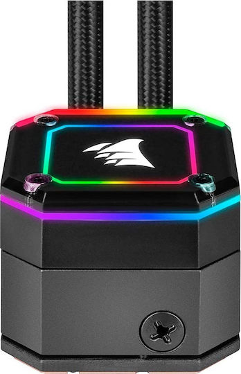Corsair iCUE H100i Elite Capellix Υδρόψυξη Επεξεργαστή Διπλού Ανεμιστήρα 120mm για Socket AM4/1200/115x με RGB Φωτισμό