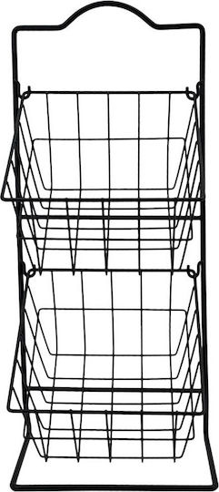 Ankor Metal Kitchen Rack 2 Tiers Black Ankor Metal Kitchen Rack 2 Tiers Black