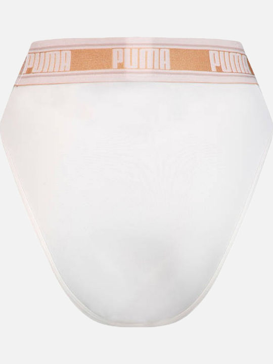 High Leg Brief Talie înaltă Femeie Slip Alb