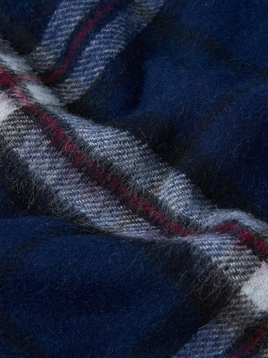 Men's Wool Scarf Navy Blue