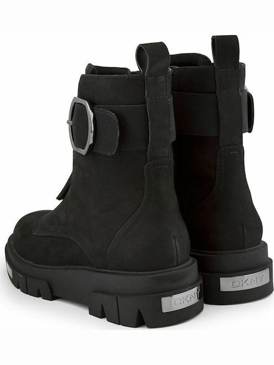 Laina Leather Women's Ankle Boots Platform Black