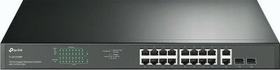 TP-LINK TL-SG1218MP Unmanaged L3 PoE+ Switch with 18 Gigabit (1Gbps) Ethernet Ports and 2 SFP Ports