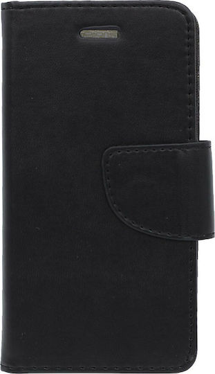 FANCY Wallet Synthetic Leather Black (Galaxy S9)