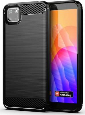 Powertech Carbon Flex Back Cover Σιλικόνης Μαύρο (Huawei Y5p)