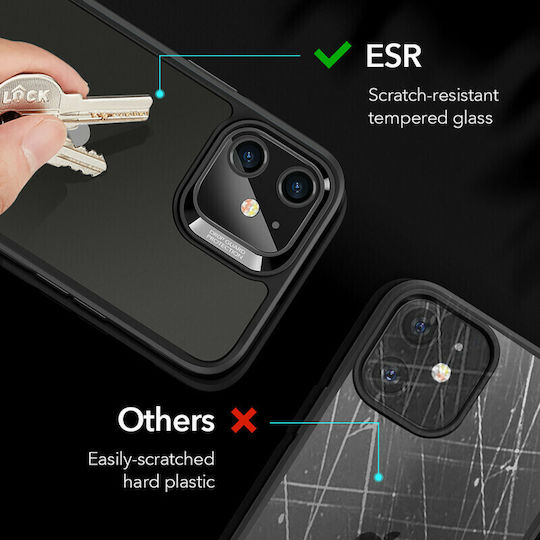 ESR Ice Shield Umschlag Rückseite Silikon Schwarz (iPhone 12 mini)