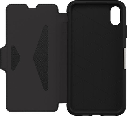 Otterbox Strada Книга Изкуствена кожа Черен (iPhone XS Max)