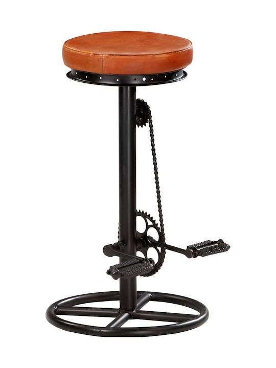 Stool Bar with Adjustable Height Coffee 2pcs 44x44x75cm