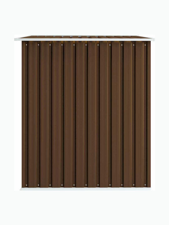 Metallische Gartenhaus Gaalvanisierte Braune mit Lüftungsschlitzen M2.57xΠ2.05xΥ1.78m