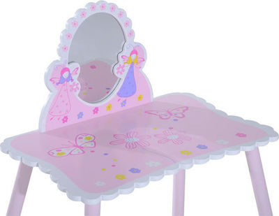 HomCom Τουαλέτα Ομορφιάς με Σκαμπό Kids Beauty Vanity 312-003