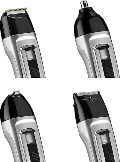 Babyliss Σετ Επαναφορτιζόμενης Κουρευτικής Μηχανής Ασημί 7056NU